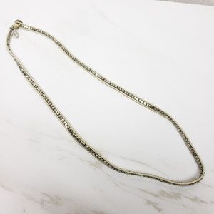 American Eagle Outfitter Woven Pyrite Necklace